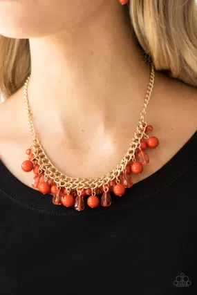 Tour de Trendsetter - Orange Paparazzi Necklace