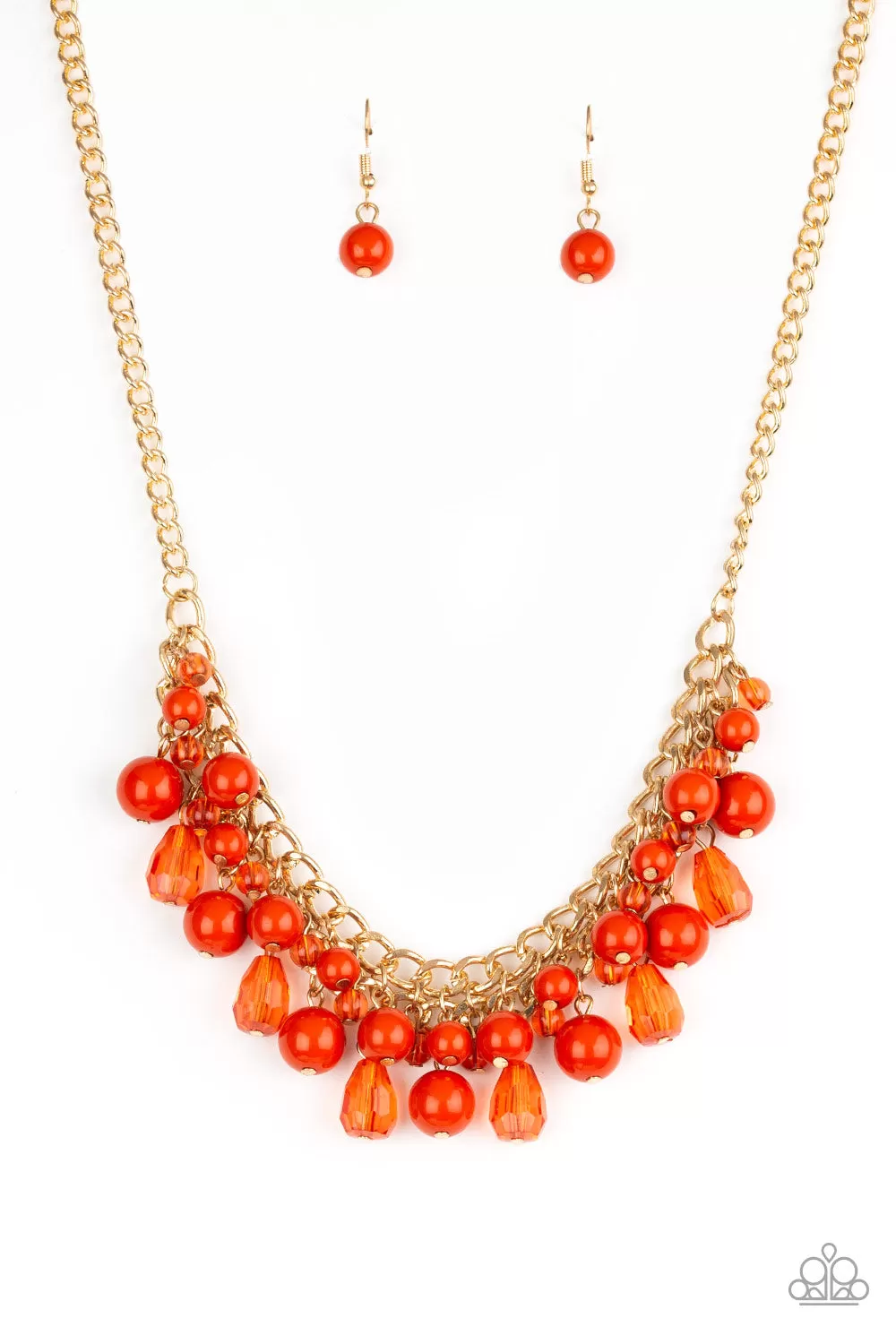 Tour de Trendsetter - Orange Paparazzi Necklace