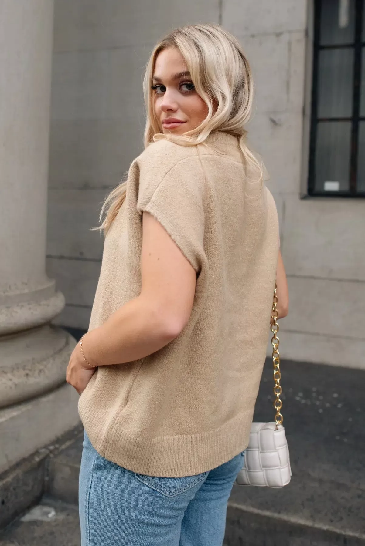 Warm Embrace Taupe Oversized Sweater - Final Sale