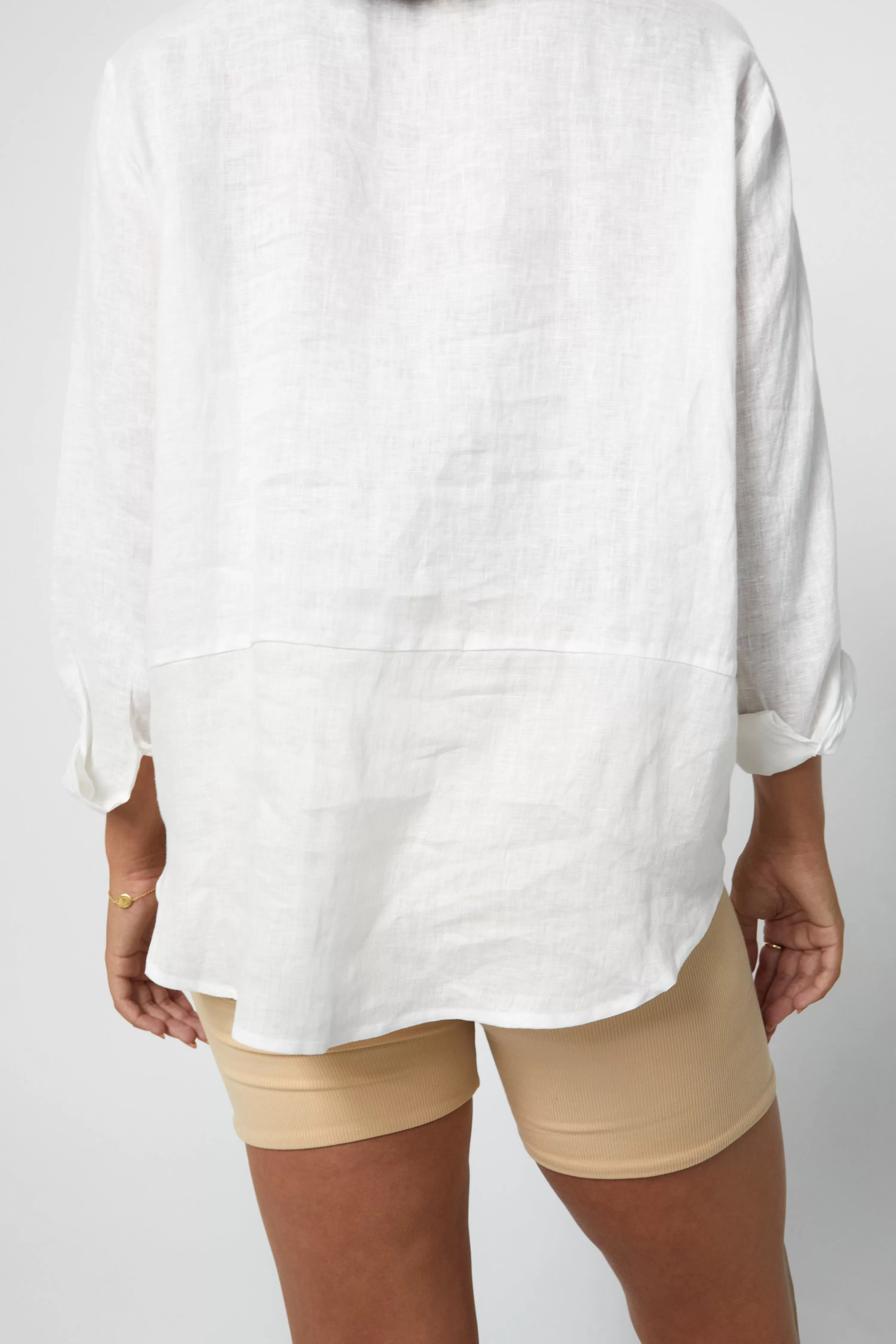 WESLEY LINEN SHIRT - WHITE