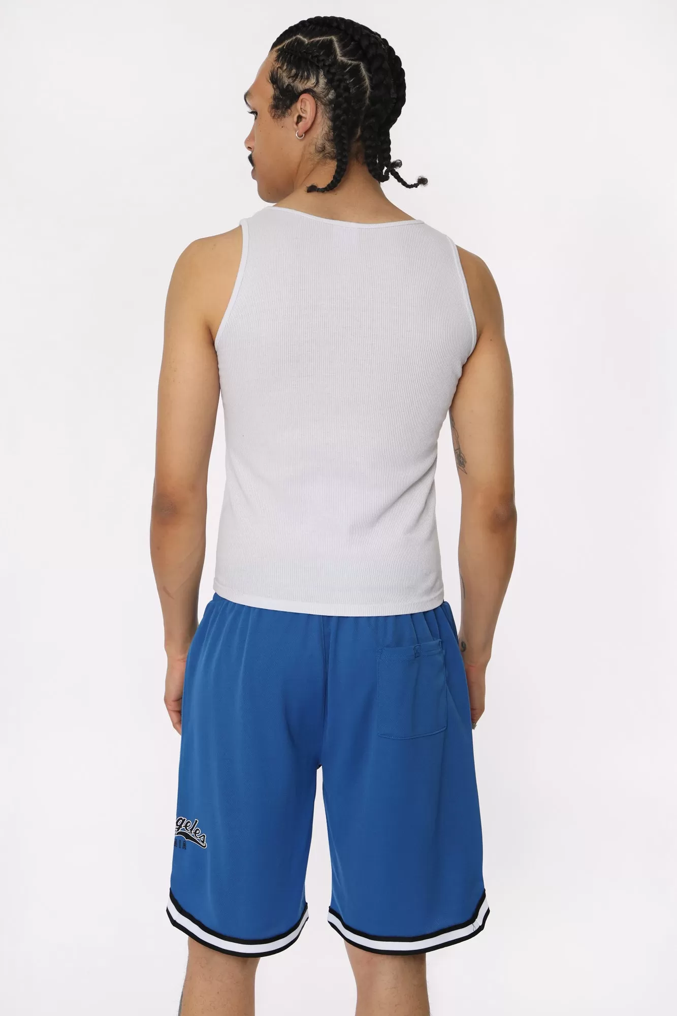 West49 Mens Los Angeles Mesh Shorts