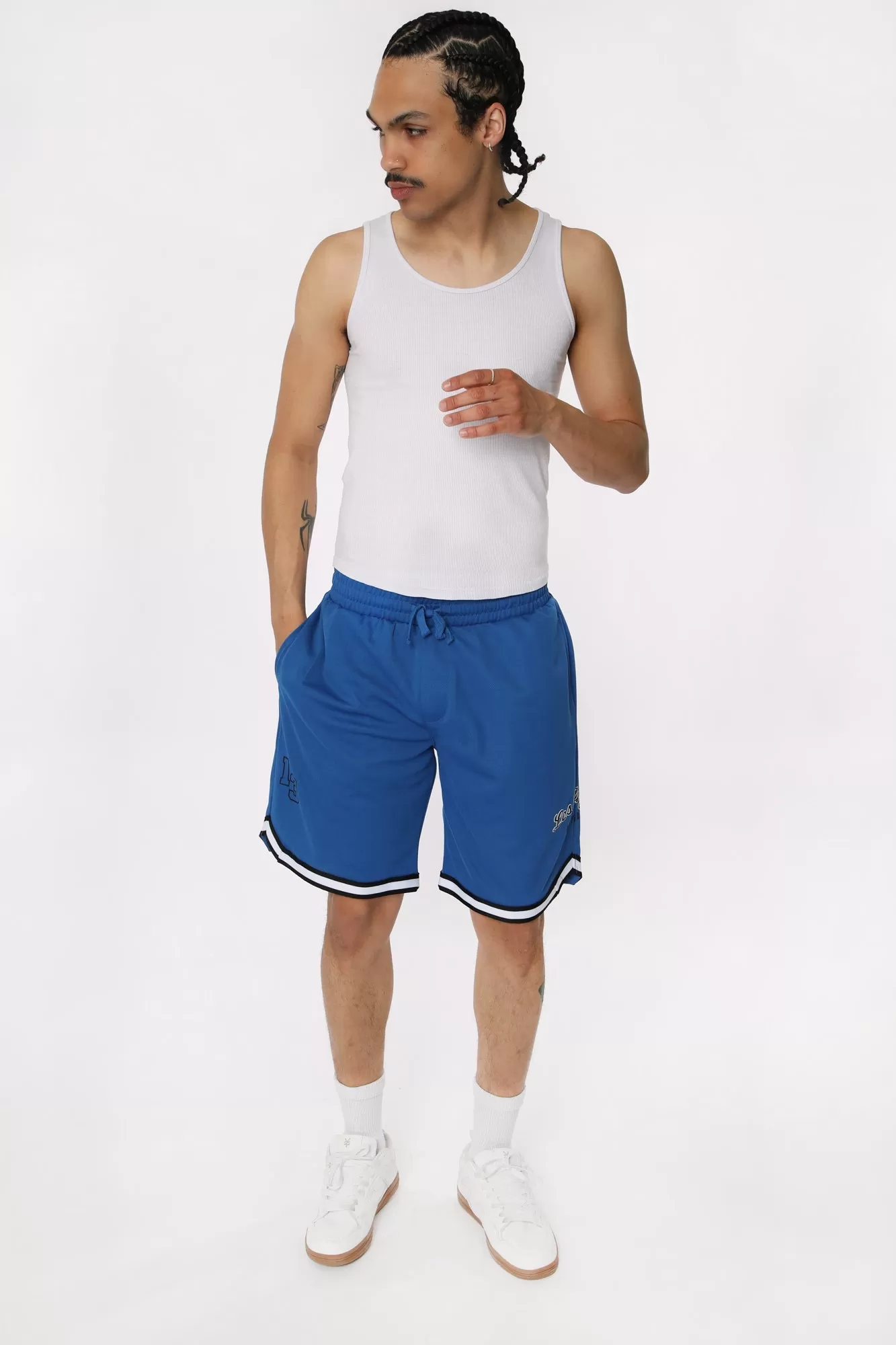 West49 Mens Los Angeles Mesh Shorts