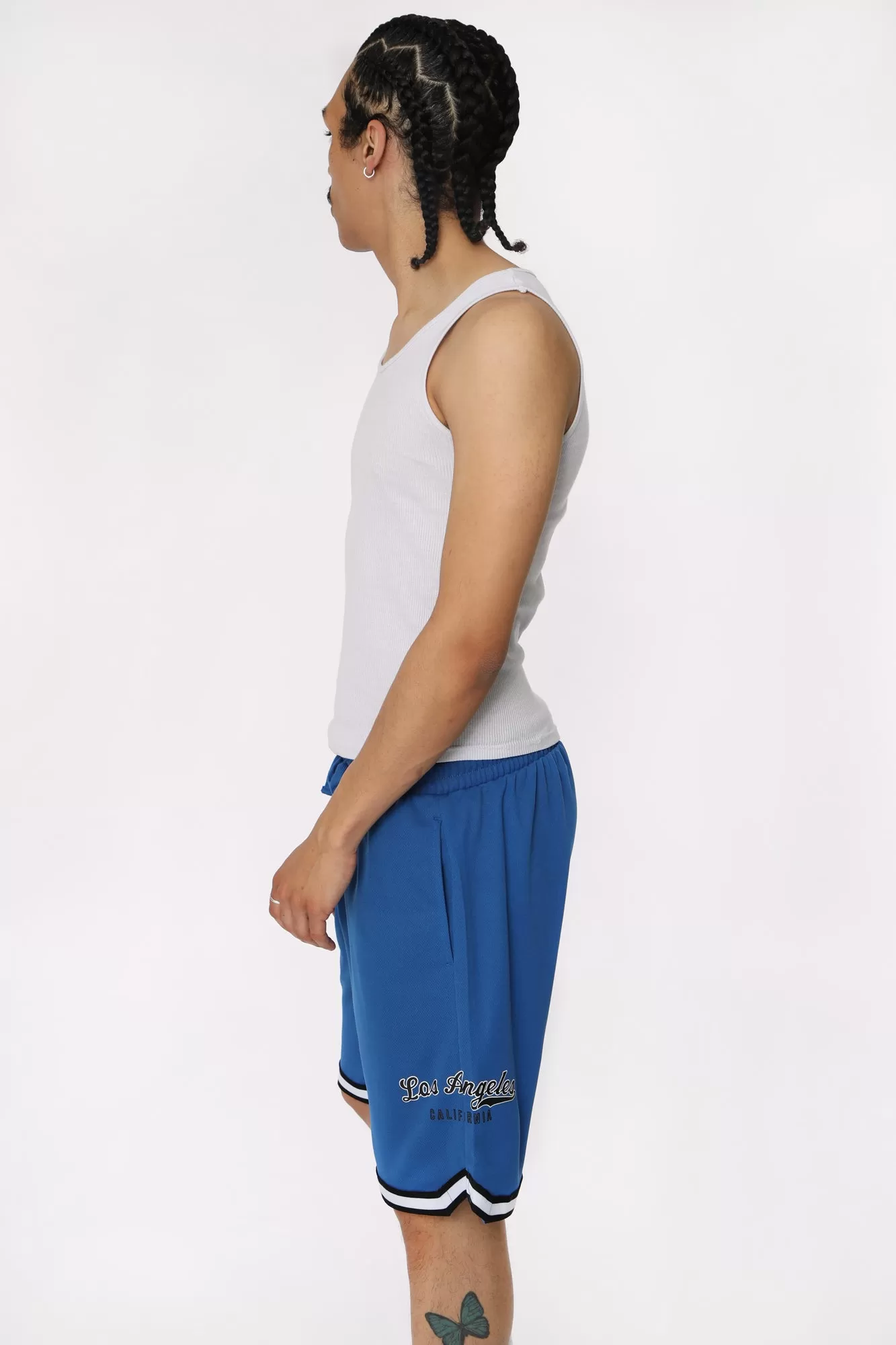 West49 Mens Los Angeles Mesh Shorts