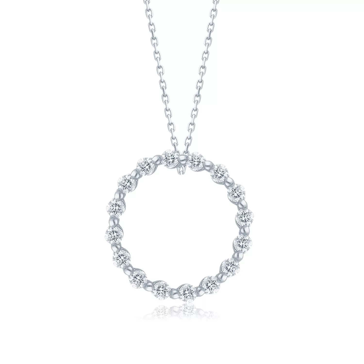 White Gold Diamond Eternal Necklace