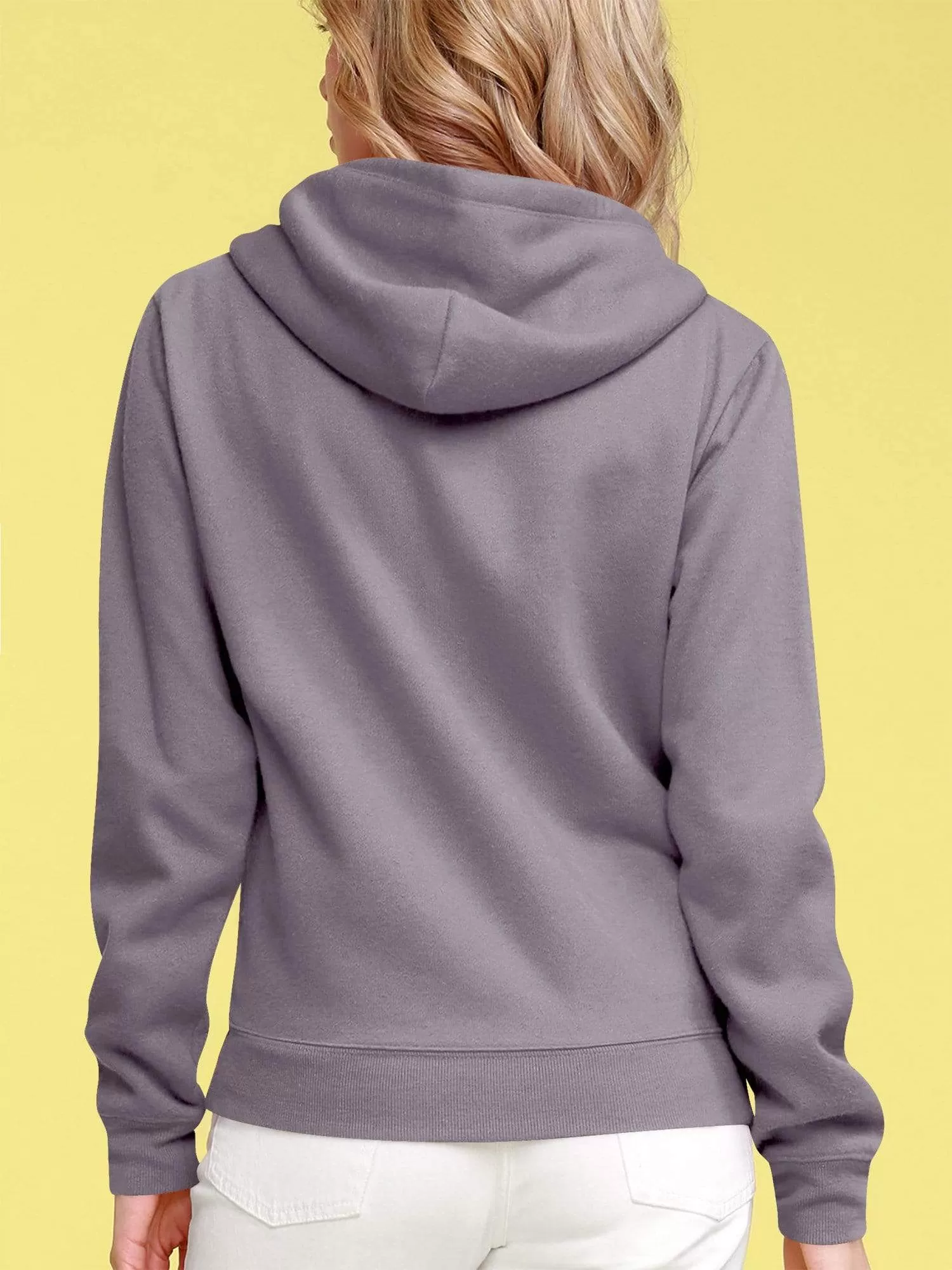 Women's Active Casual Zip-up Hoodie Long Sleeve Lightweight Sweatshirt