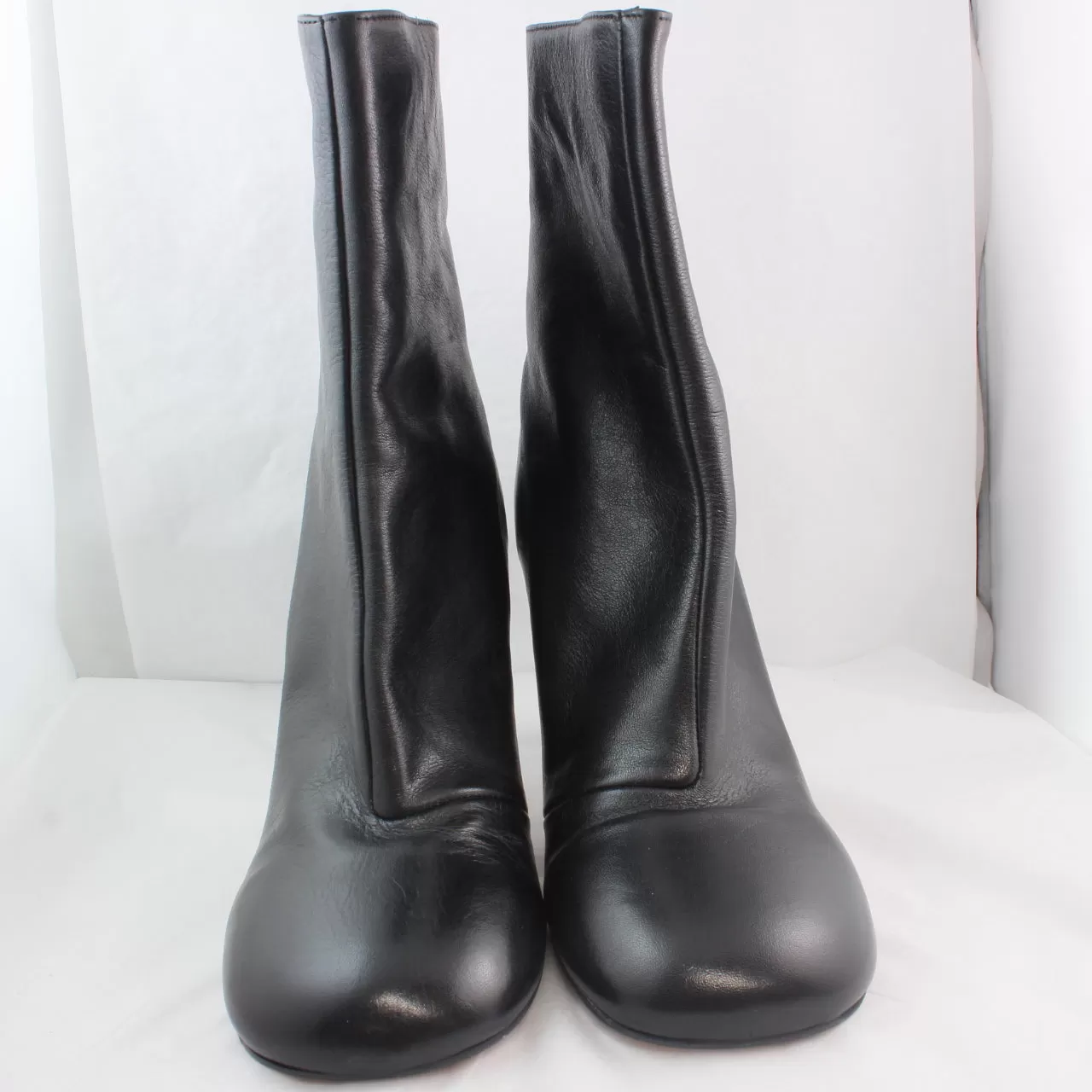 Womens Office Avril  Heeled Boots Black Leather