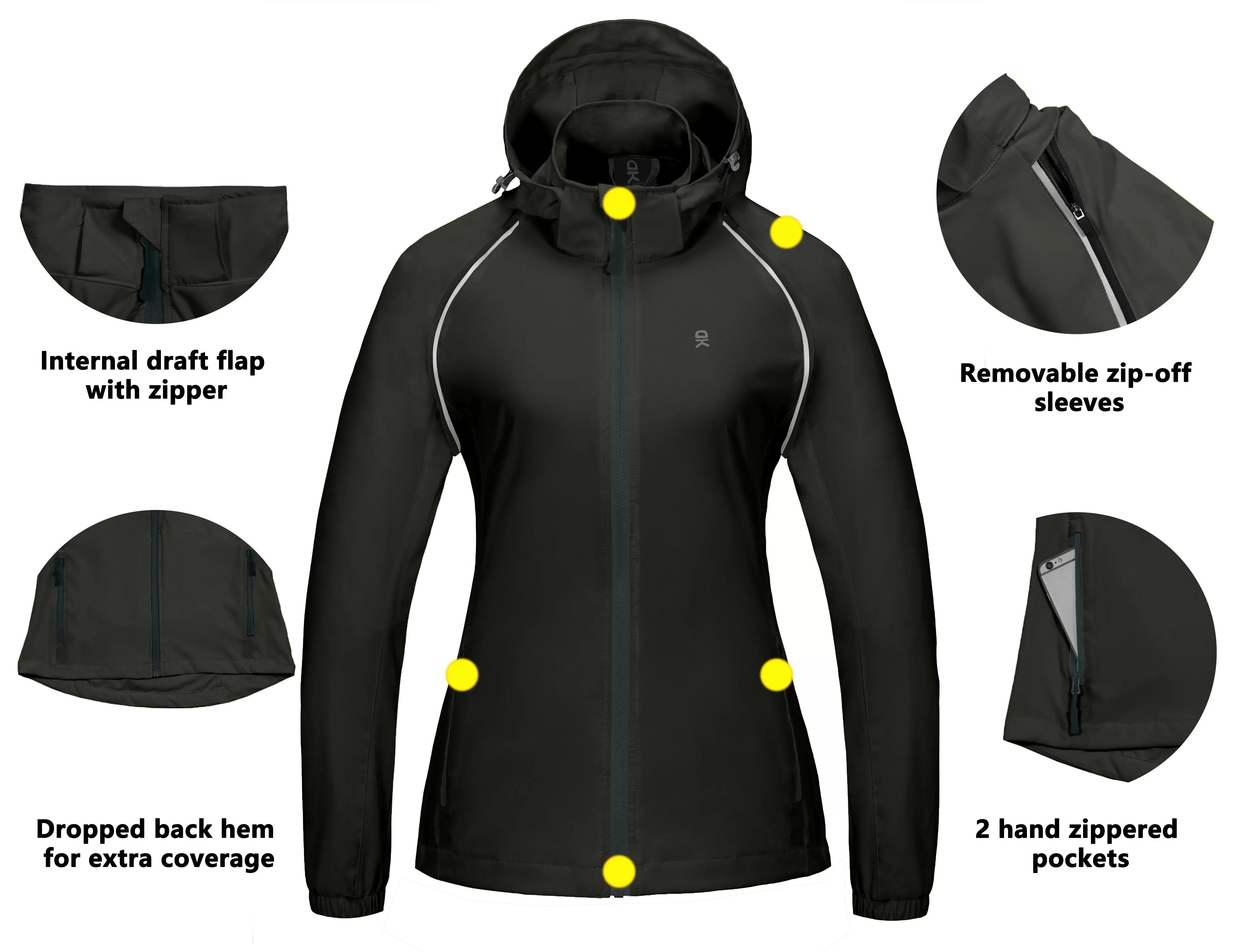 Women's Quick-Dry Running UPF 50  Cycling Jacket