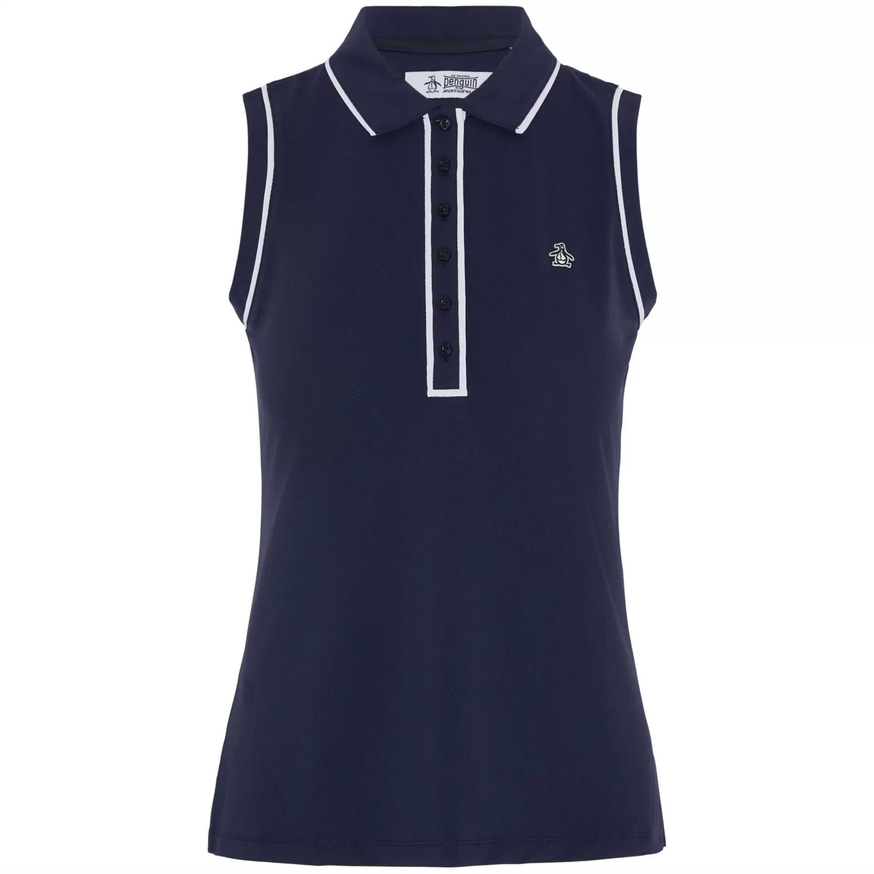 Womens Sleeveless Pique Veronica Polo Black Iris - SS24