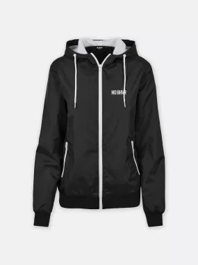 Womens Stencil Windbreaker (Black)