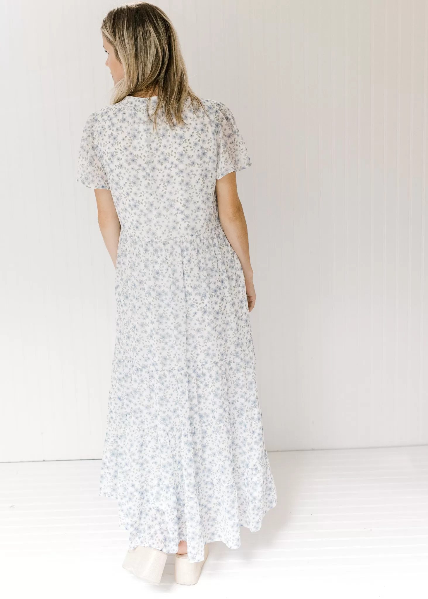 X Blue Shades Floral Maxi